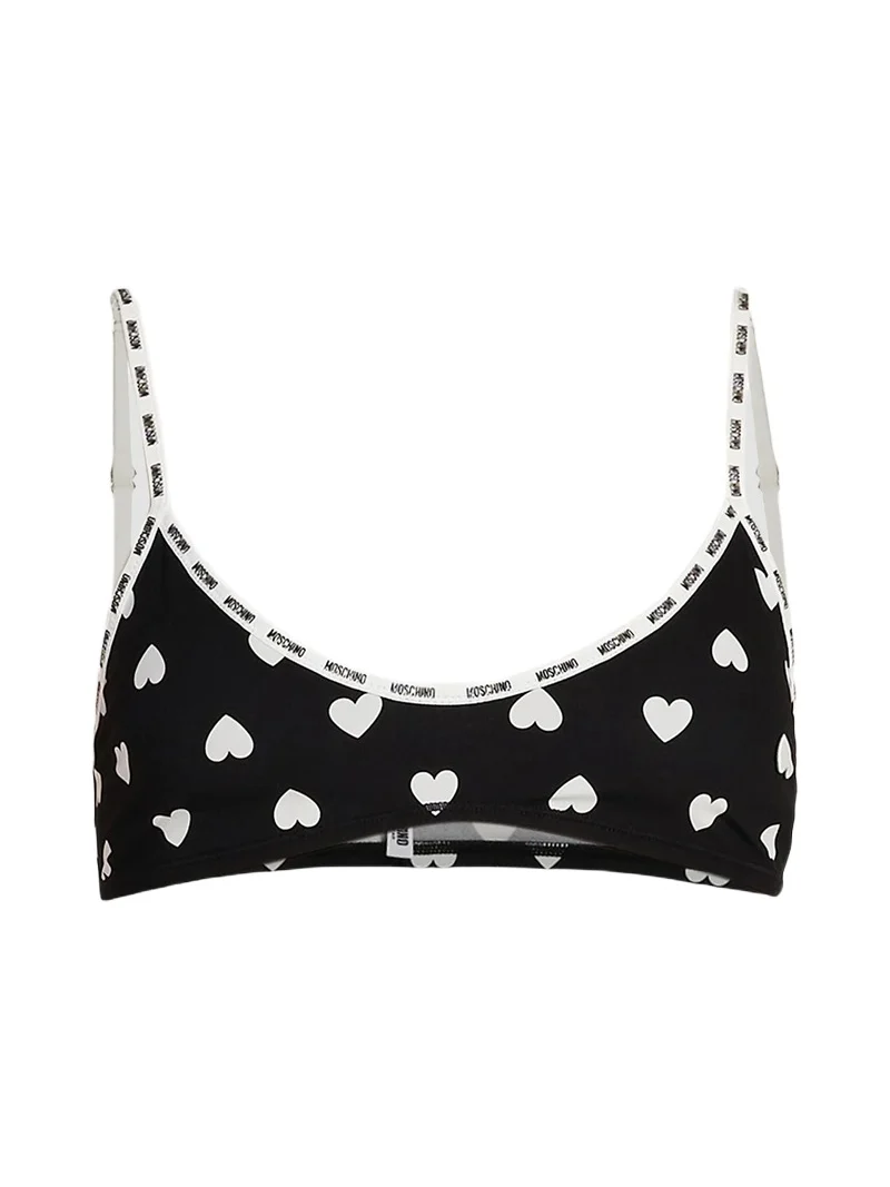 MOSCHINO Women's Heart-Print Scoopneck Bralette