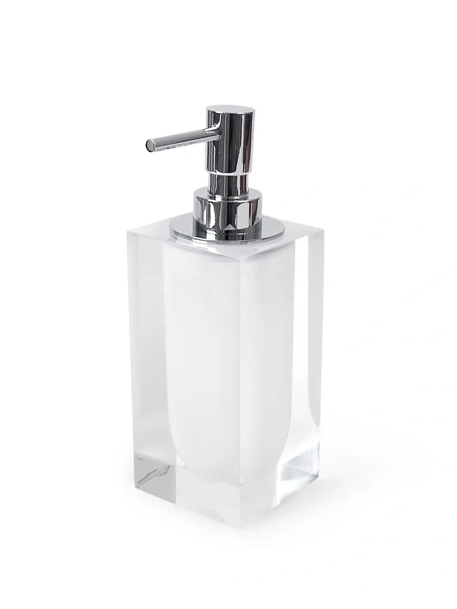 Jonathan Adler Hollywood Soap Dispenser - Clear - White | Image 1 Jonathan Adler Hollywood Soap Dispenser - Clear - White | Image 1