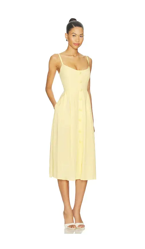 L'Agence Reanne Midi Dress | Thumbnail 2 L'Agence Reanne Midi Dress | Thumbnail 2