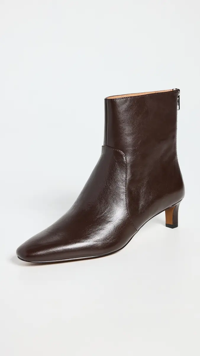 Madewell The Dimes Kitten Heel Boot In Crinkle Leather | Thumbnail 2