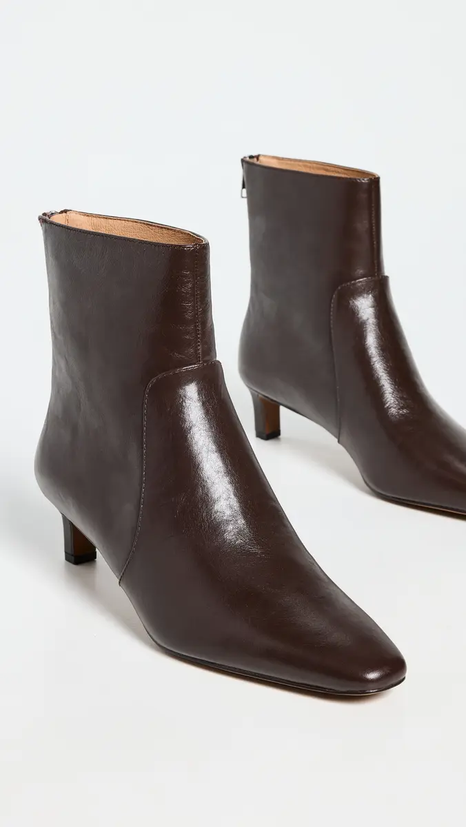 Madewell The Dimes Kitten Heel Boot In Crinkle Leather | Thumbnail 5