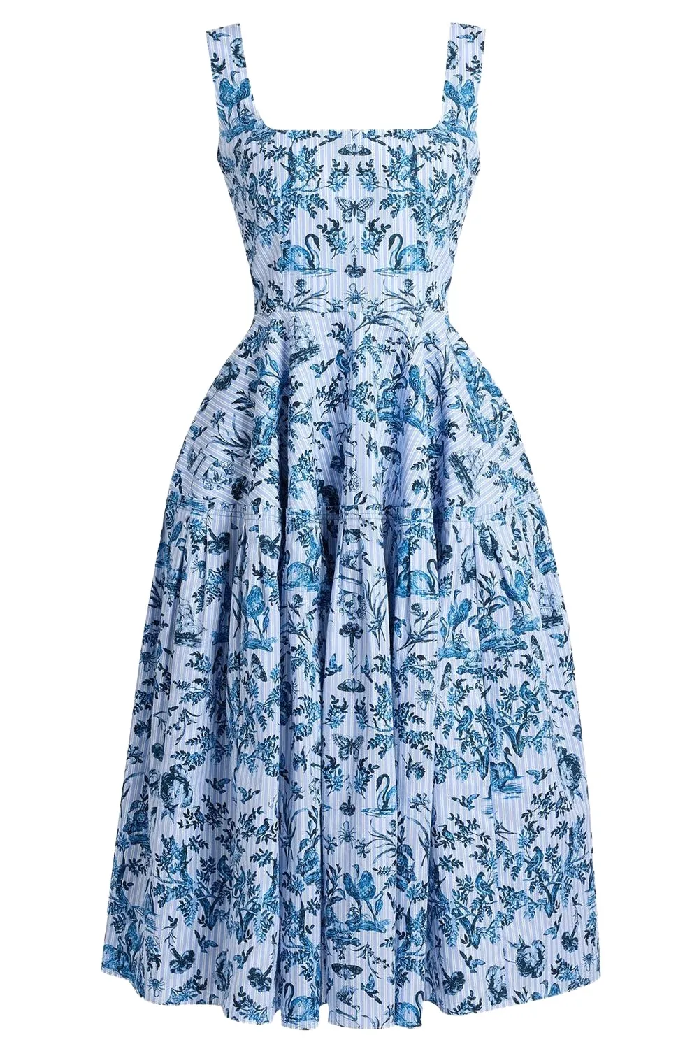 Stripe Sleeveless Midi Dress Stripe Sleeveless Midi Dress