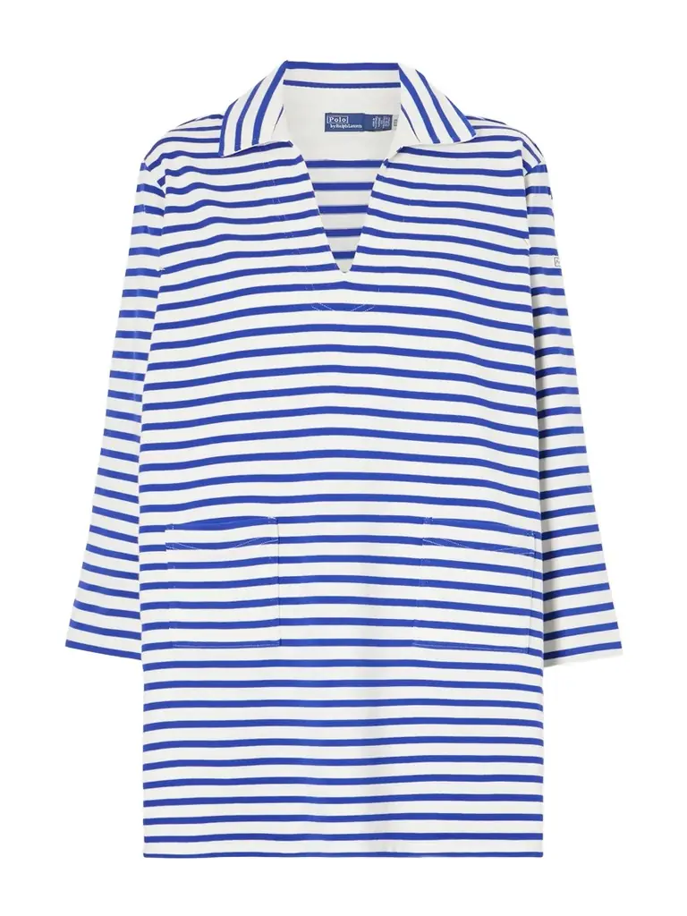 Polo Ralph Lauren Striped Cotton-jersey Mini Dress | Image 1 Polo Ralph Lauren Striped Cotton-jersey Mini Dress | Image 1