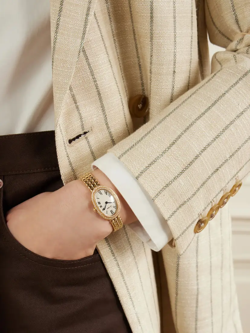 Stephanie Windsor + Cartier Vintage 1990s Baignoire 18-karat Gold Diamond Watch, Ref. 1920 (6.25'' Wrist) | Thumbnail 2