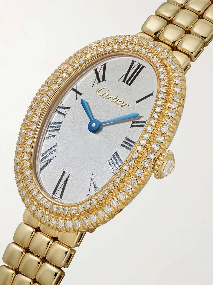 Stephanie Windsor + Cartier Vintage 1990s Baignoire 18-karat Gold Diamond Watch, Ref. 1920 (6.25'' Wrist) | Thumbnail 3