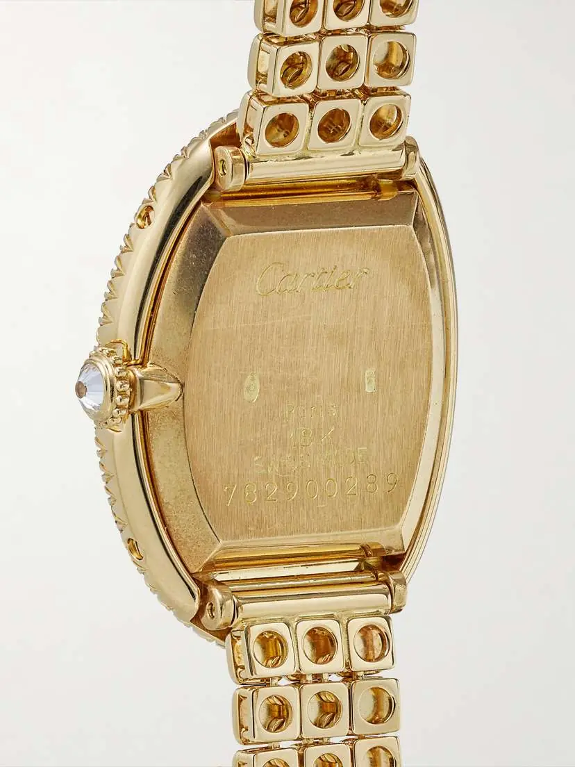 Stephanie Windsor + Cartier Vintage 1990s Baignoire 18-karat Gold Diamond Watch, Ref. 1920 (6.25'' Wrist) | Thumbnail 4