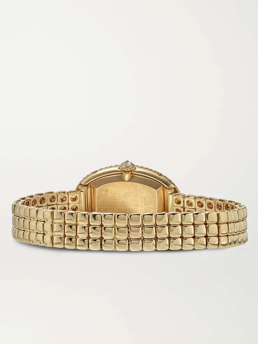Stephanie Windsor + Cartier Vintage 1990s Baignoire 18-karat Gold Diamond Watch, Ref. 1920 (6.25'' Wrist) | Thumbnail 5