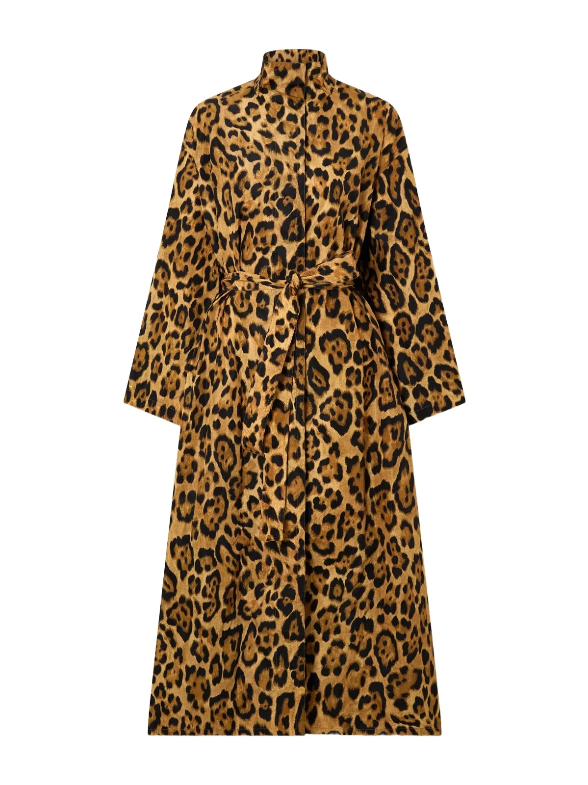 Belted Leopard-print Taffeta Trench Coat Belted Leopard-print Taffeta Trench Coat