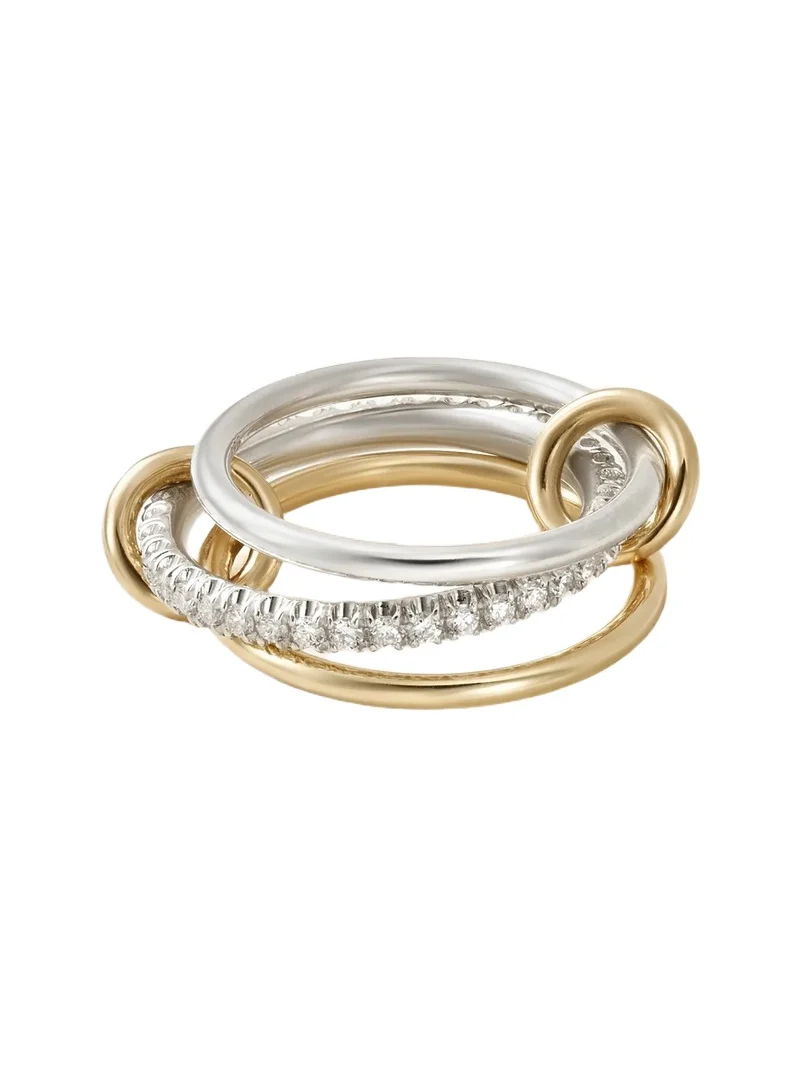 Tigris Sterling Silver, 18-karat Gold And Diamond Ring