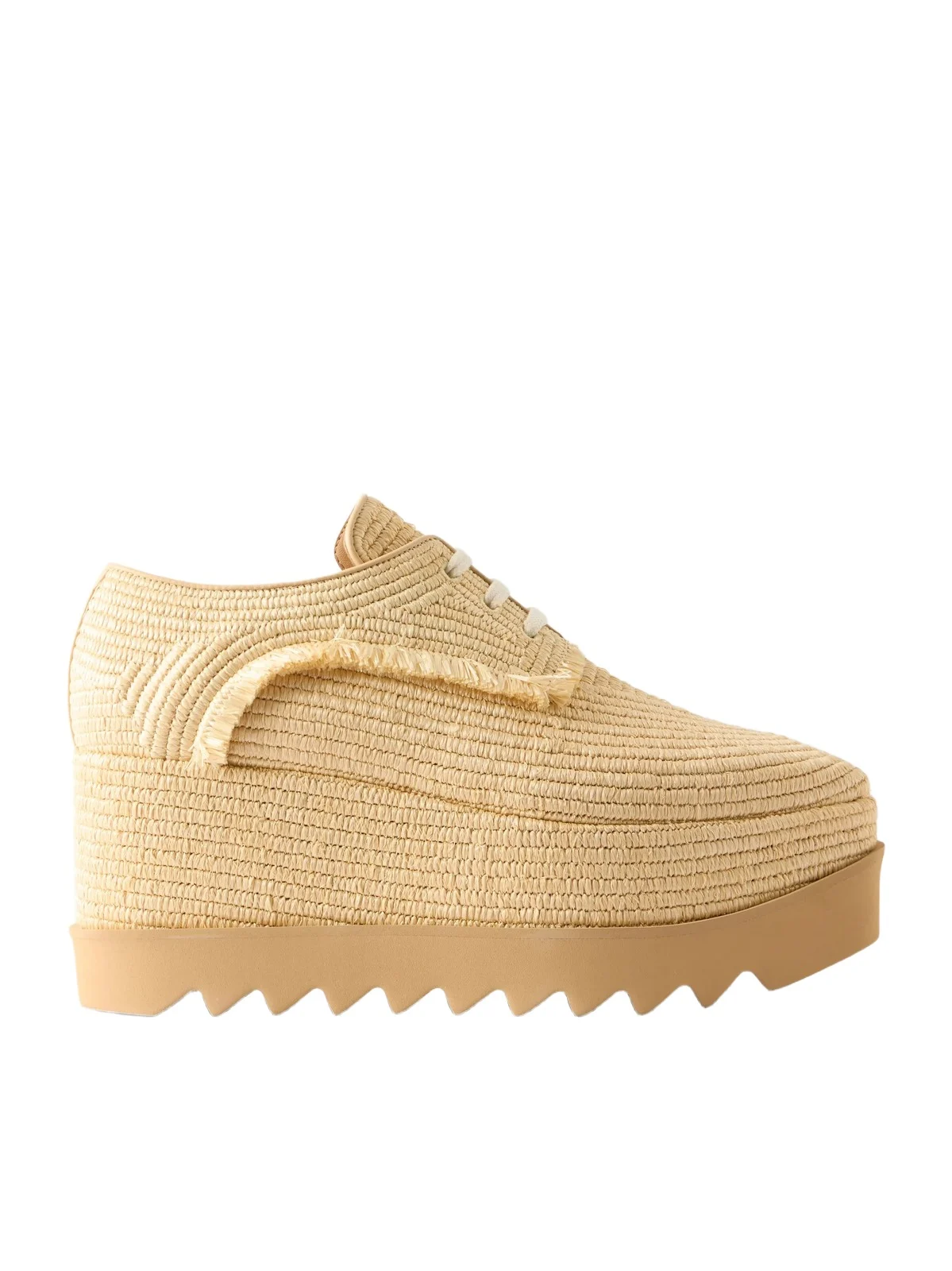 Elyse Woven Raffia Platform Brogues
