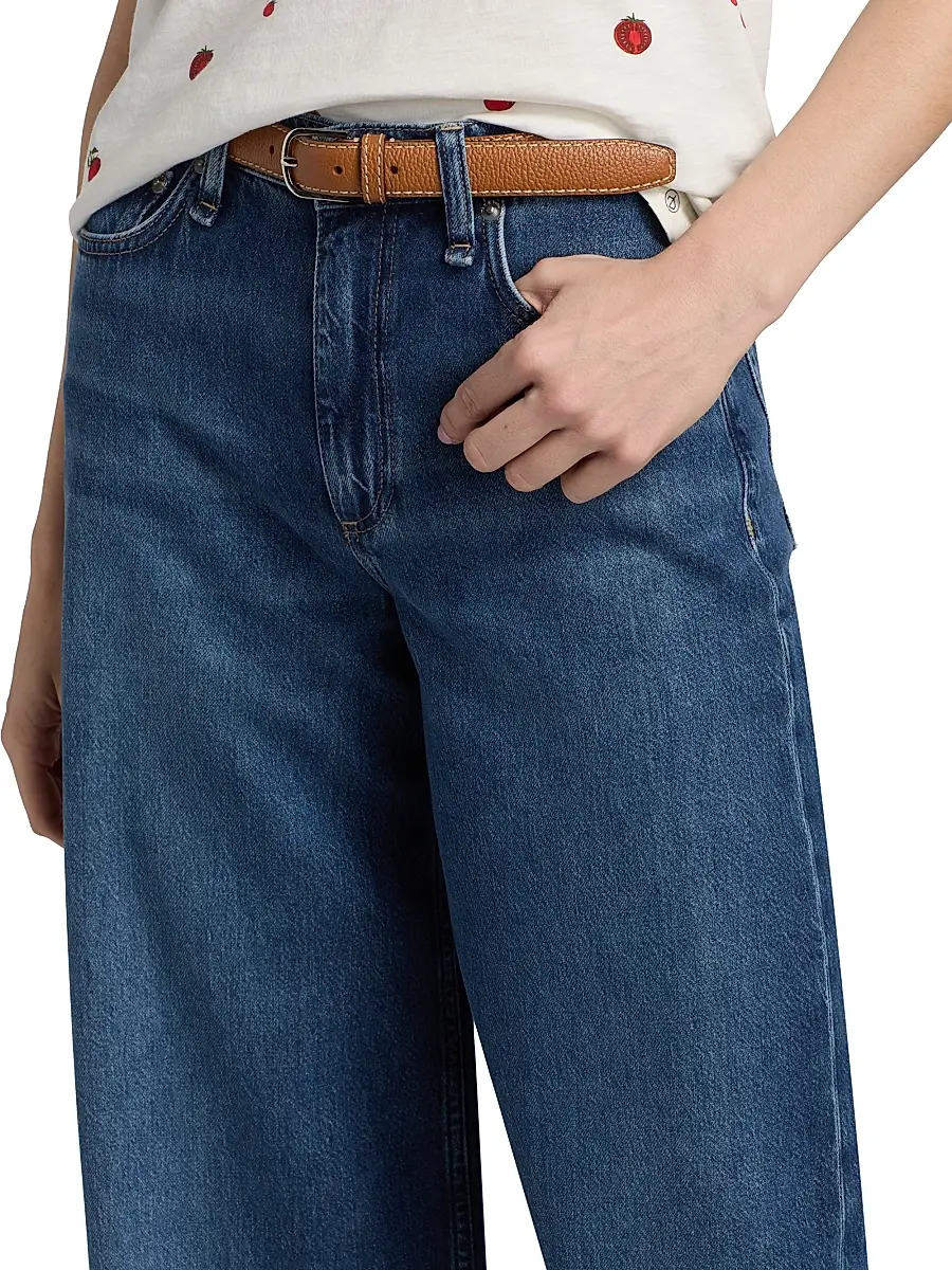 rag & bone Women's Featherweight Sofie Wide-Leg Jeans | Thumbnail 6