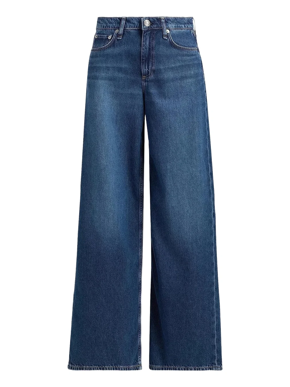 rag & bone Women's Featherweight Sofie Wide-Leg Jeans