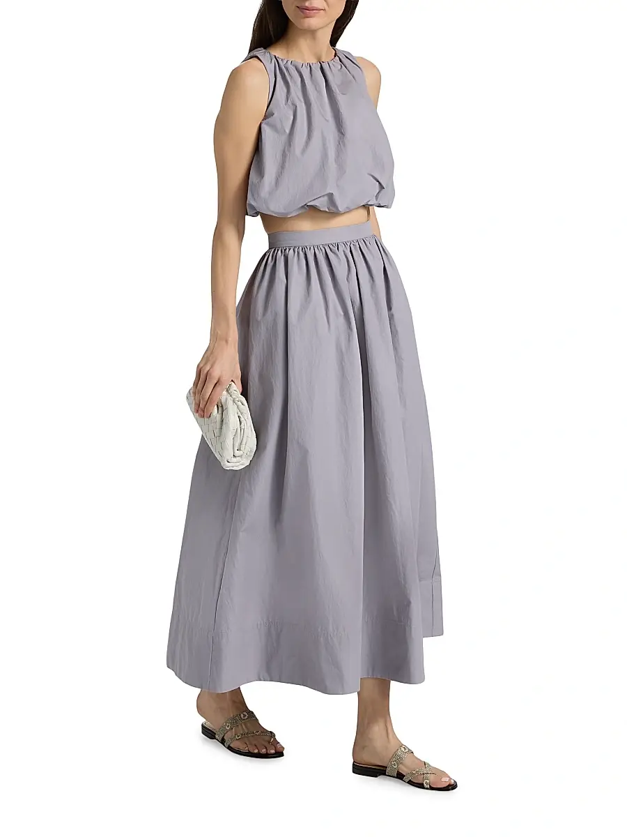 Amur Women's Ravina Gathered Bubble-Hem Top | Thumbnail 2 Amur Women's Ravina Gathered Bubble-Hem Top | Thumbnail 2