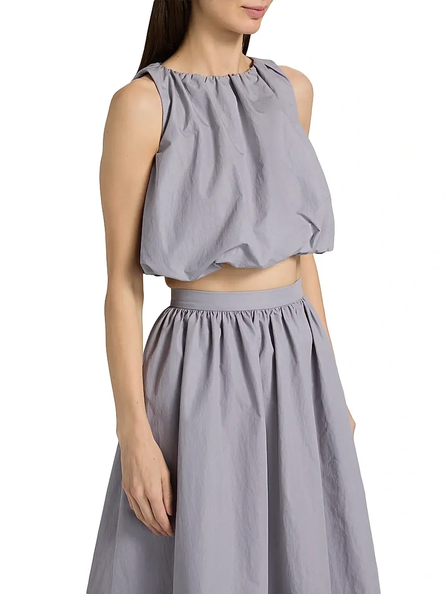 Amur Women's Ravina Gathered Bubble-Hem Top | Thumbnail 4 Amur Women's Ravina Gathered Bubble-Hem Top | Thumbnail 4