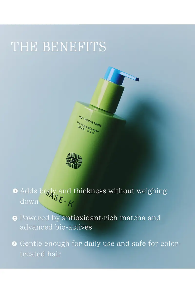 BASE-K The Matcha Rinse Thickening Shampoo | Thumbnail 4 BASE-K The Matcha Rinse Thickening Shampoo | Thumbnail 4