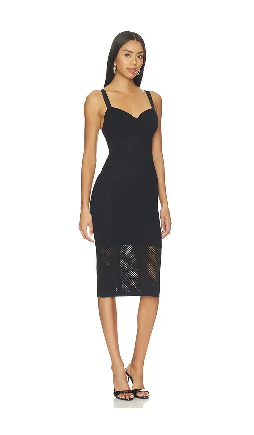 L'Agence Michelle Bra Cup Pointelle Dress | Thumbnail 2 L'Agence Michelle Bra Cup Pointelle Dress | Thumbnail 2