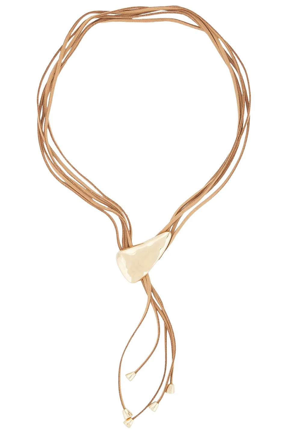 Ettika Molten Arc Bolo Necklace