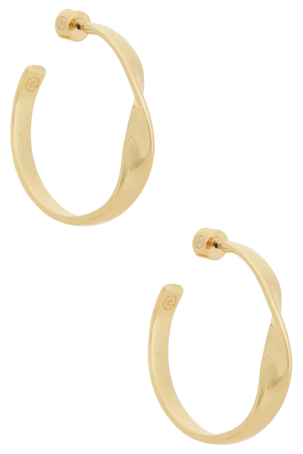 Ettika Heirloom Twist Medium Hoop Earrings