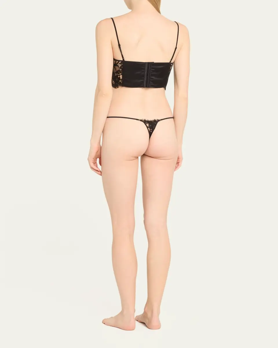 Kiki de Montparnasse Camille Scalloped Lace G-String | Thumbnail 3