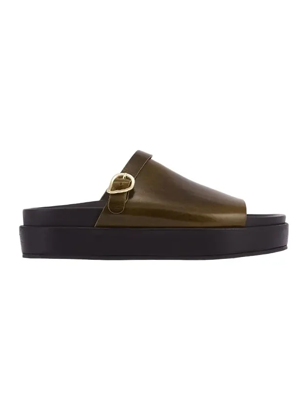 Arachova Platform Leather Mules
