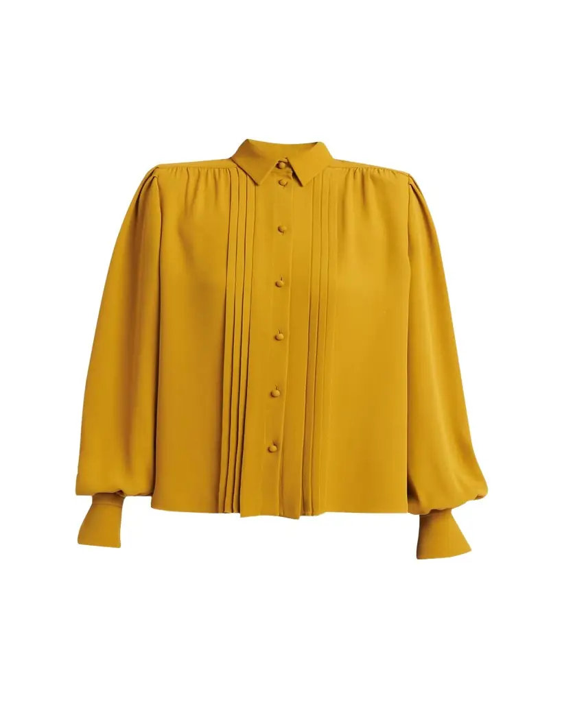 Pleated Silk Shirt Pleated Silk Shirt