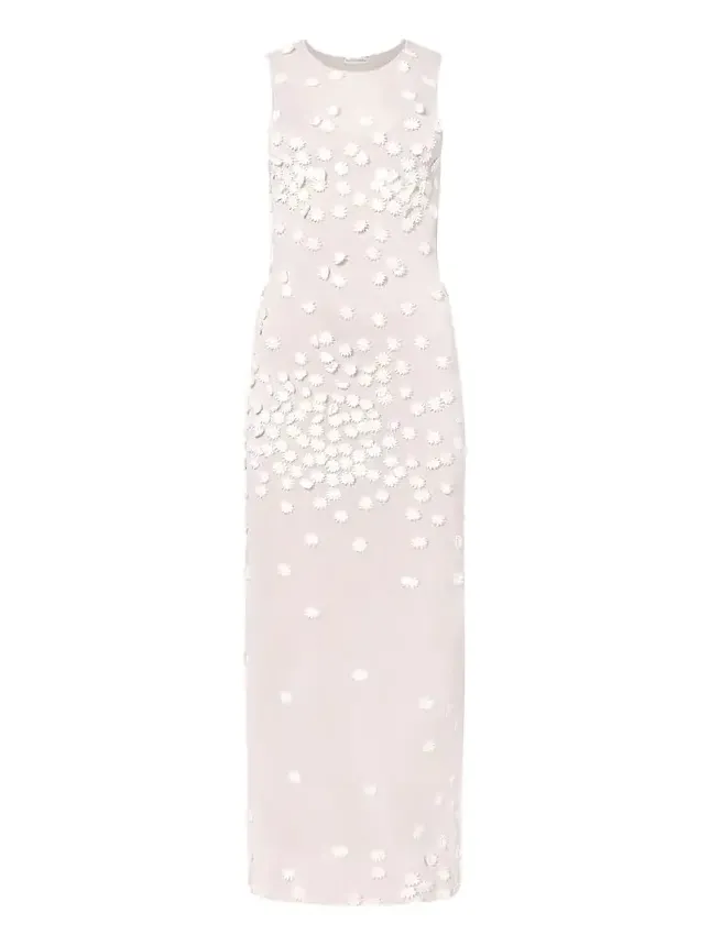 Altuzarra Nelly Degrade Flower Applique Mesh Maxi Dress