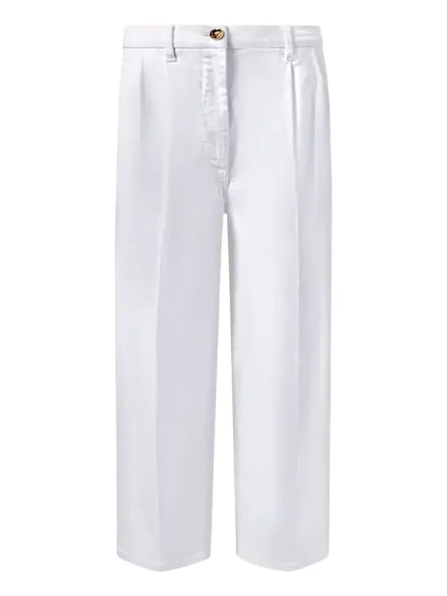 Dash Pleated Wide-Leg Jeans