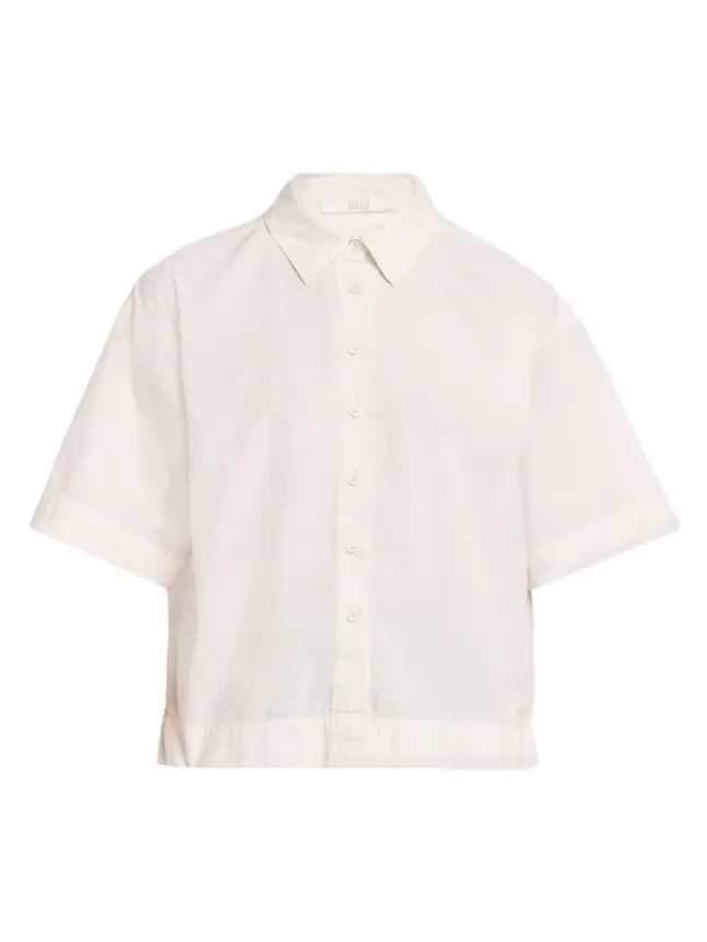 ALL THREE Aisla Poplin Button-Front Shirt