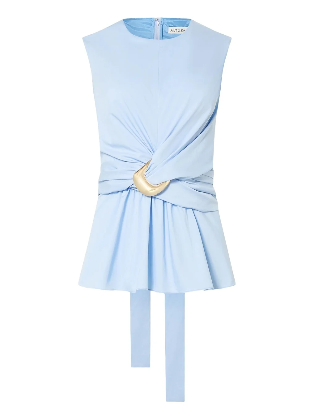 Altuzarra Tizzy Gathered Sleeveless Top