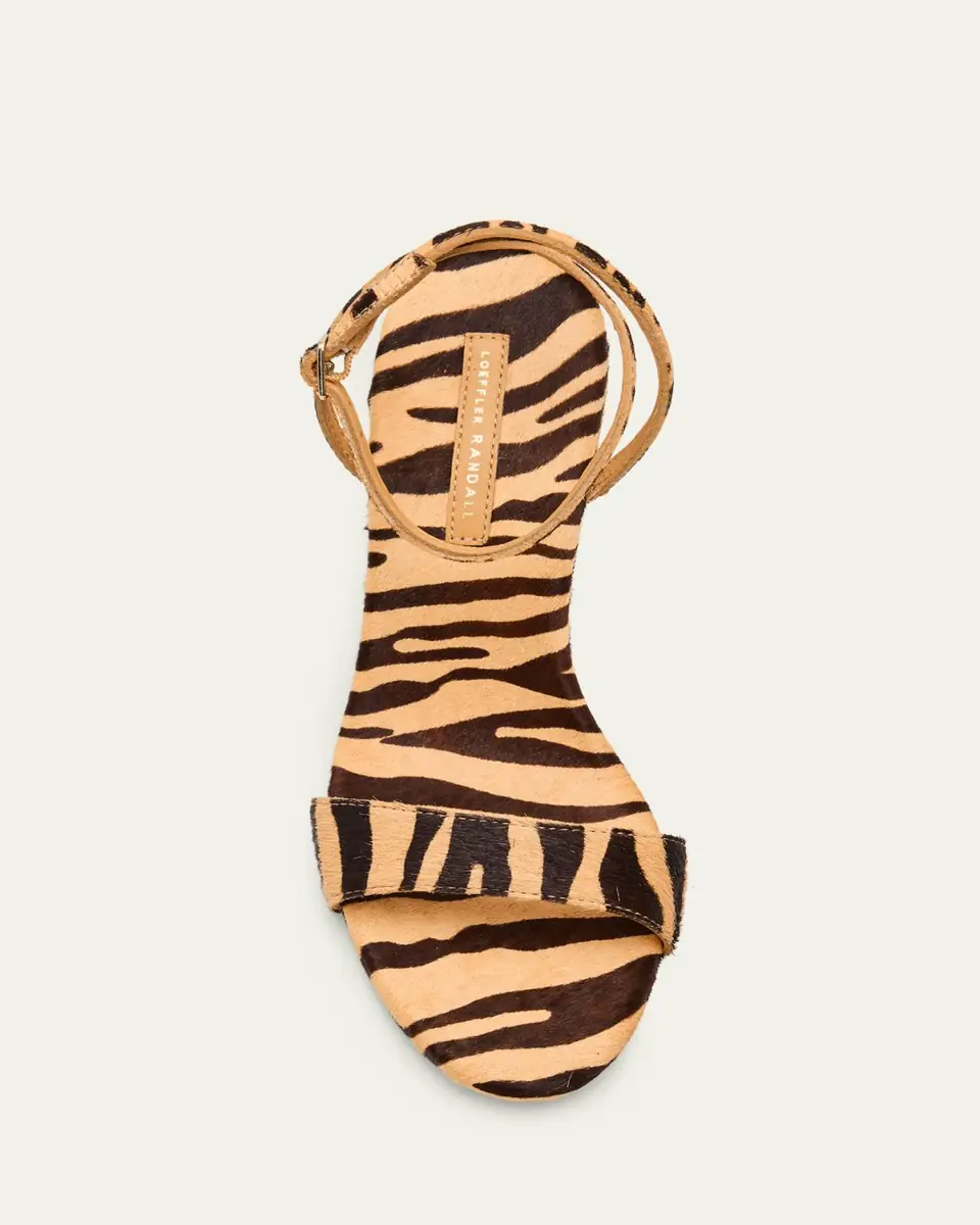 Loeffler Randall 90mm Zebra-Printed Calf Hair Ankle-Strap Sandals | Thumbnail 3 Loeffler Randall 90mm Zebra-Printed Calf Hair Ankle-Strap Sandals | Thumbnail 3