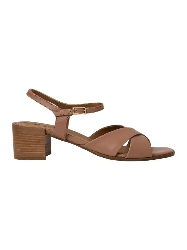 55mm Domenica Leather Block-Heel Sandals 55mm Domenica Leather Block-Heel Sandals