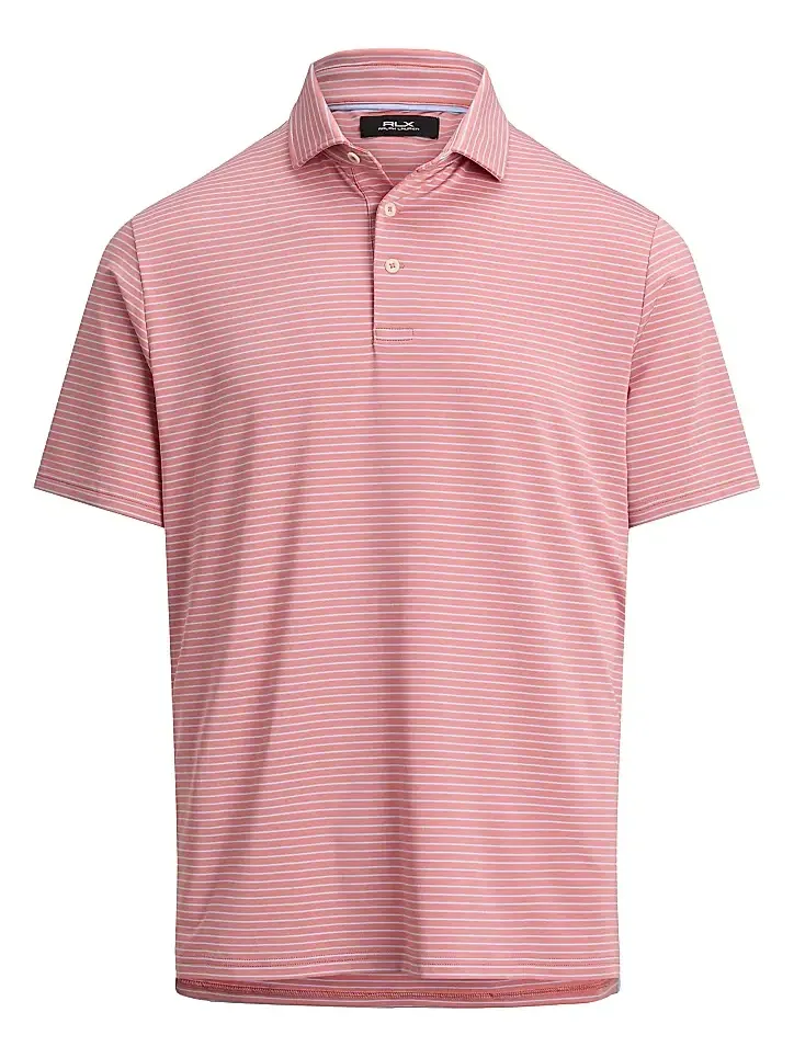 Polo Ralph Lauren Men's Striped Lightweight Airflow Knit Polo Shirt