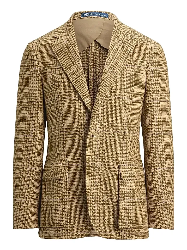 Polo Ralph Lauren Men's Glen Check Linen-Blend Blazer