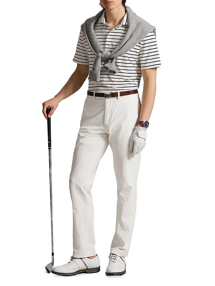 Polo Ralph Lauren Men's Lightweight Airflow Knit Polo Shirt | Thumbnail 2 Polo Ralph Lauren Men's Lightweight Airflow Knit Polo Shirt | Thumbnail 2