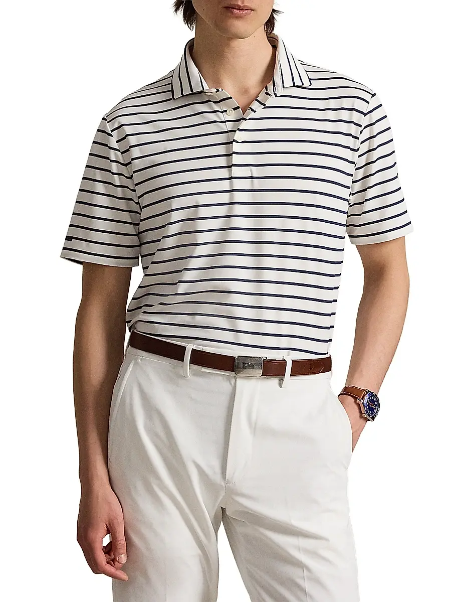 Polo Ralph Lauren Men's Lightweight Airflow Knit Polo Shirt | Thumbnail 3 Polo Ralph Lauren Men's Lightweight Airflow Knit Polo Shirt | Thumbnail 3