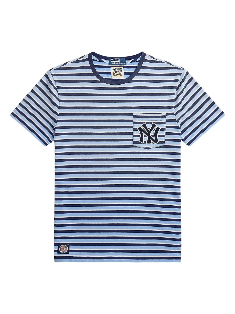 Polo Ralph Lauren Men's Yankees Striped Crewneck T-Shirt