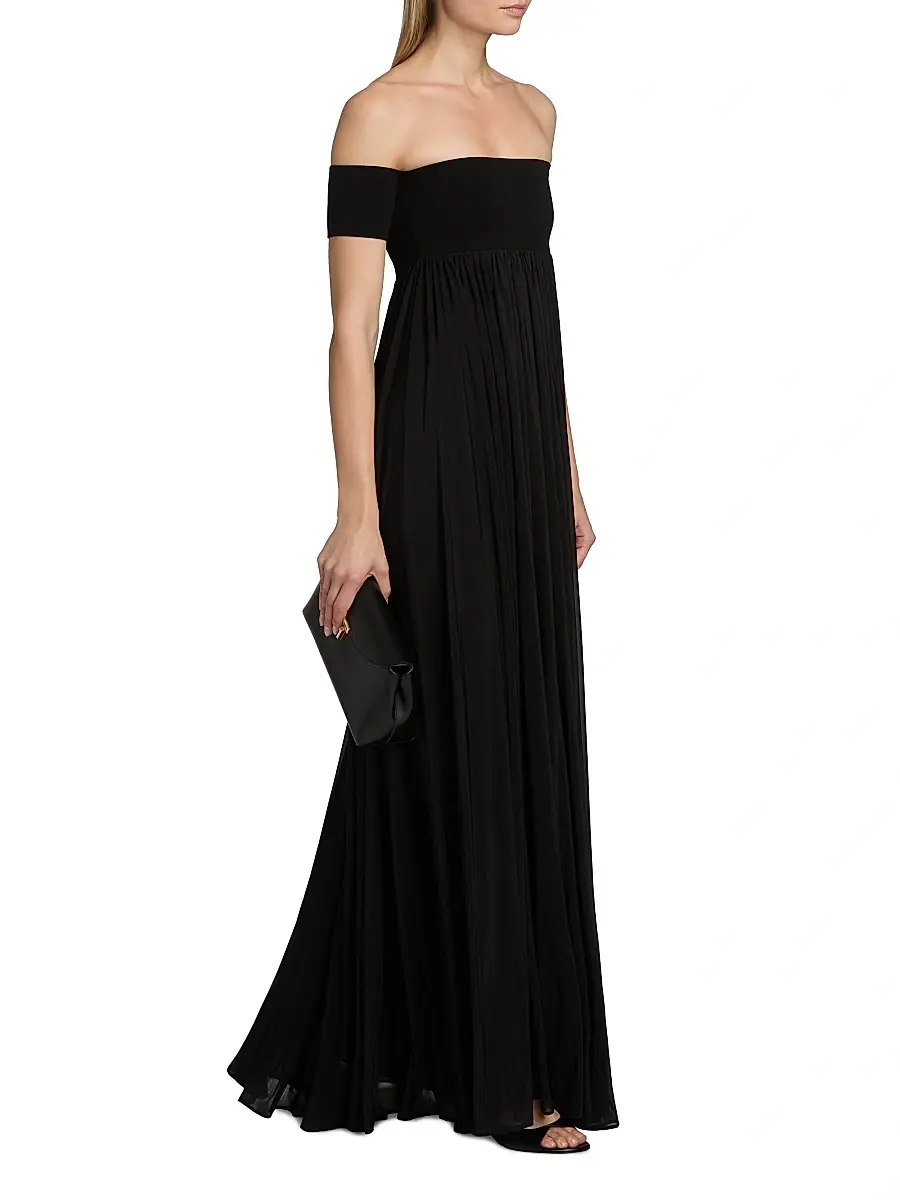 Ronny Kobo Women's Miles Mixed-Media A-Line Maxi Dress | Thumbnail 2 Ronny Kobo Women's Miles Mixed-Media A-Line Maxi Dress | Thumbnail 2
