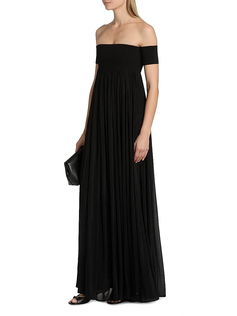 Ronny Kobo Women's Miles Mixed-Media A-Line Maxi Dress | Thumbnail 4 Ronny Kobo Women's Miles Mixed-Media A-Line Maxi Dress | Thumbnail 4