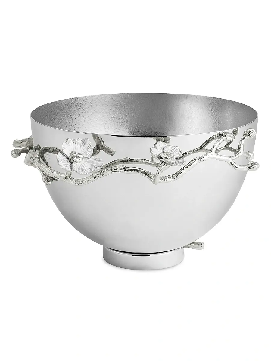 Michael Aram Silver Orchid Medium Bowl | Thumbnail 2