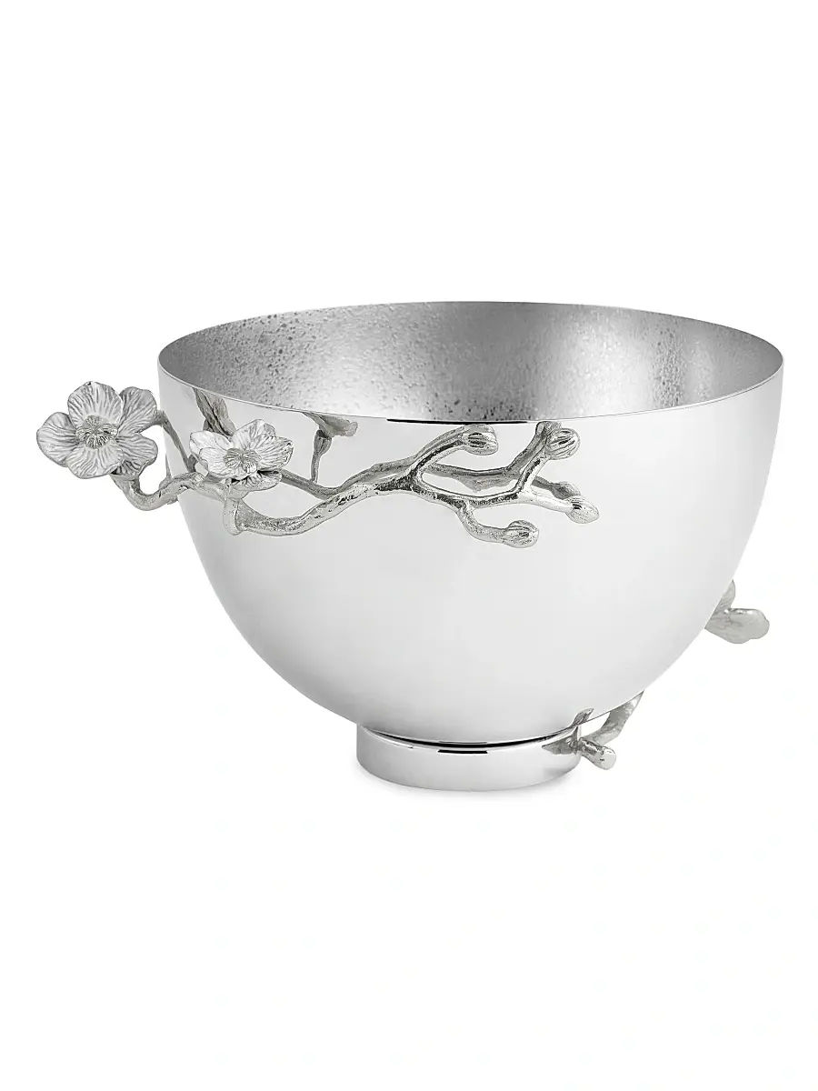Michael Aram Silver Orchid Medium Bowl | Thumbnail 3