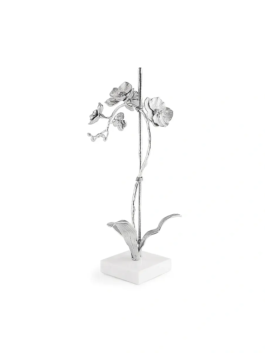 Michael Aram Silver Orchid Stem Small Sculpture | Thumbnail 2 Michael Aram Silver Orchid Stem Small Sculpture | Thumbnail 2