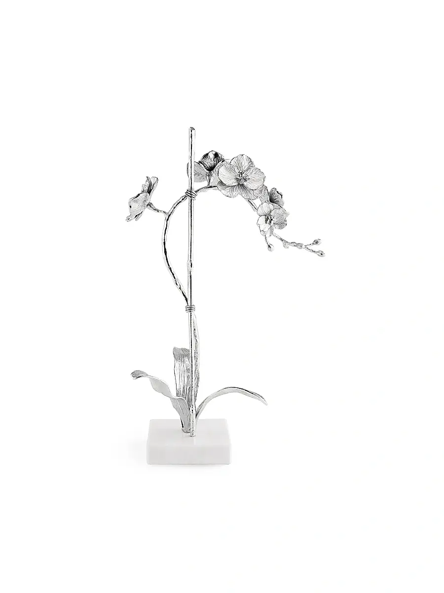 Michael Aram Silver Orchid Stem Small Sculpture | Thumbnail 4 Michael Aram Silver Orchid Stem Small Sculpture | Thumbnail 4
