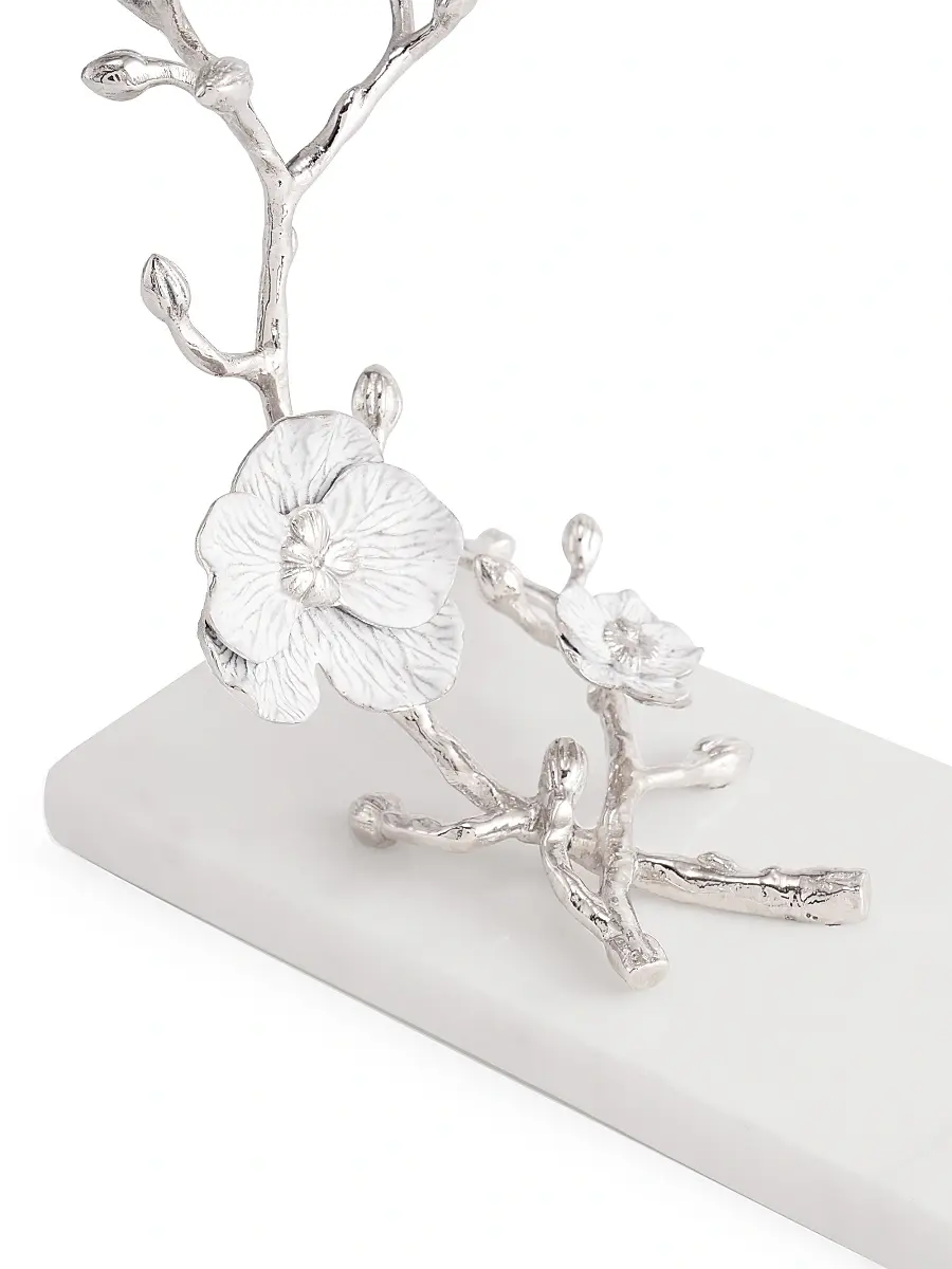 Michael Aram Silver Orchid Wine Rest | Thumbnail 4 Michael Aram Silver Orchid Wine Rest | Thumbnail 4
