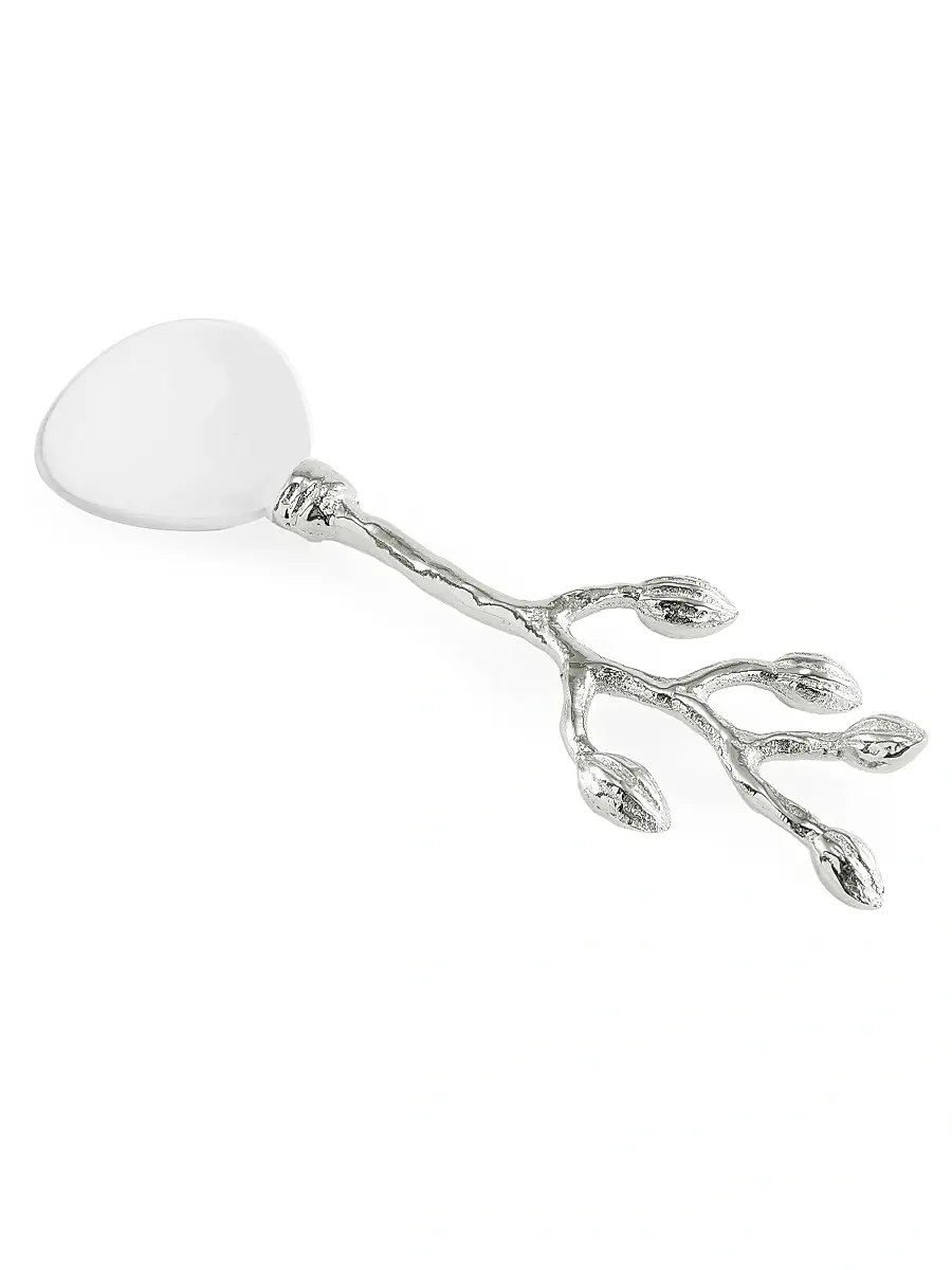 Michael Aram Silver Orchid Caviar Dish & Spoon | Thumbnail 6 Michael Aram Silver Orchid Caviar Dish & Spoon | Thumbnail 6