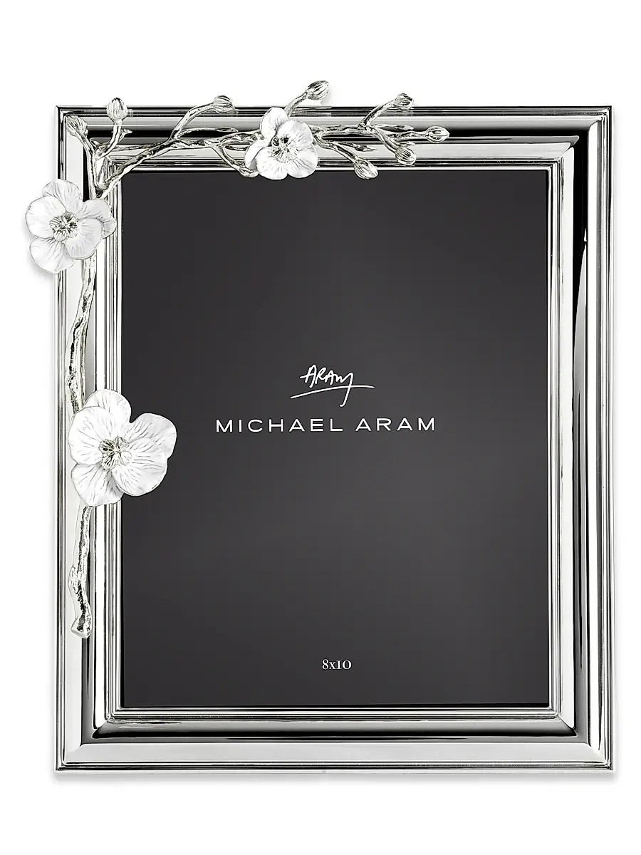 Michael Aram Silver Orchid 8x10 Frame