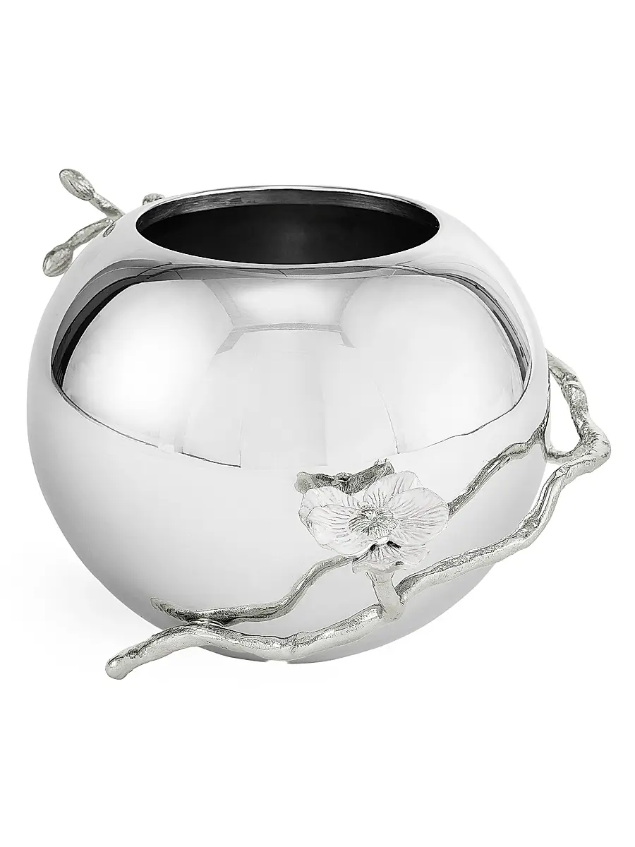 Michael Aram Silver Orchid Rose Bowl | Thumbnail 2 Michael Aram Silver Orchid Rose Bowl | Thumbnail 2