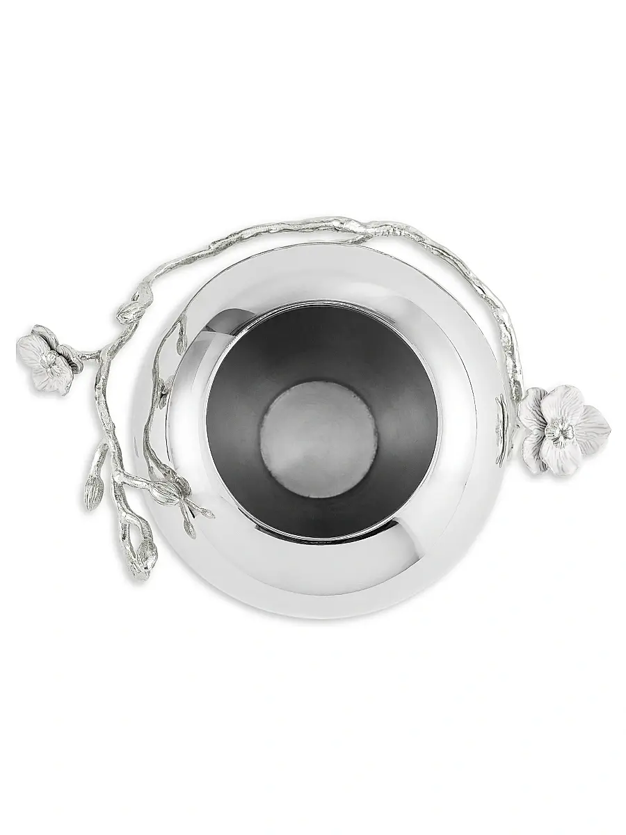 Michael Aram Silver Orchid Rose Bowl | Thumbnail 4 Michael Aram Silver Orchid Rose Bowl | Thumbnail 4