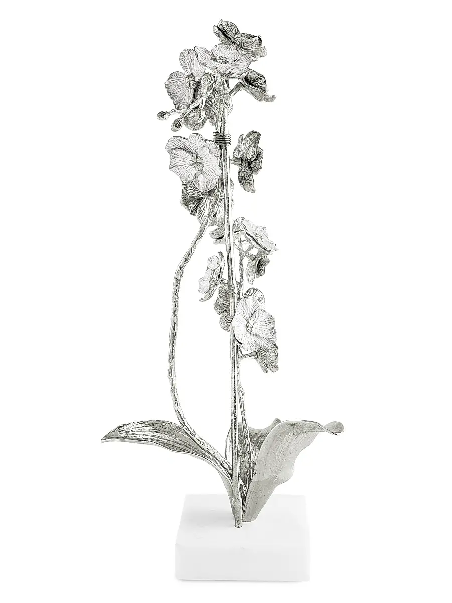 Michael Aram Silver Orchid Stem Large Sculpture | Thumbnail 3