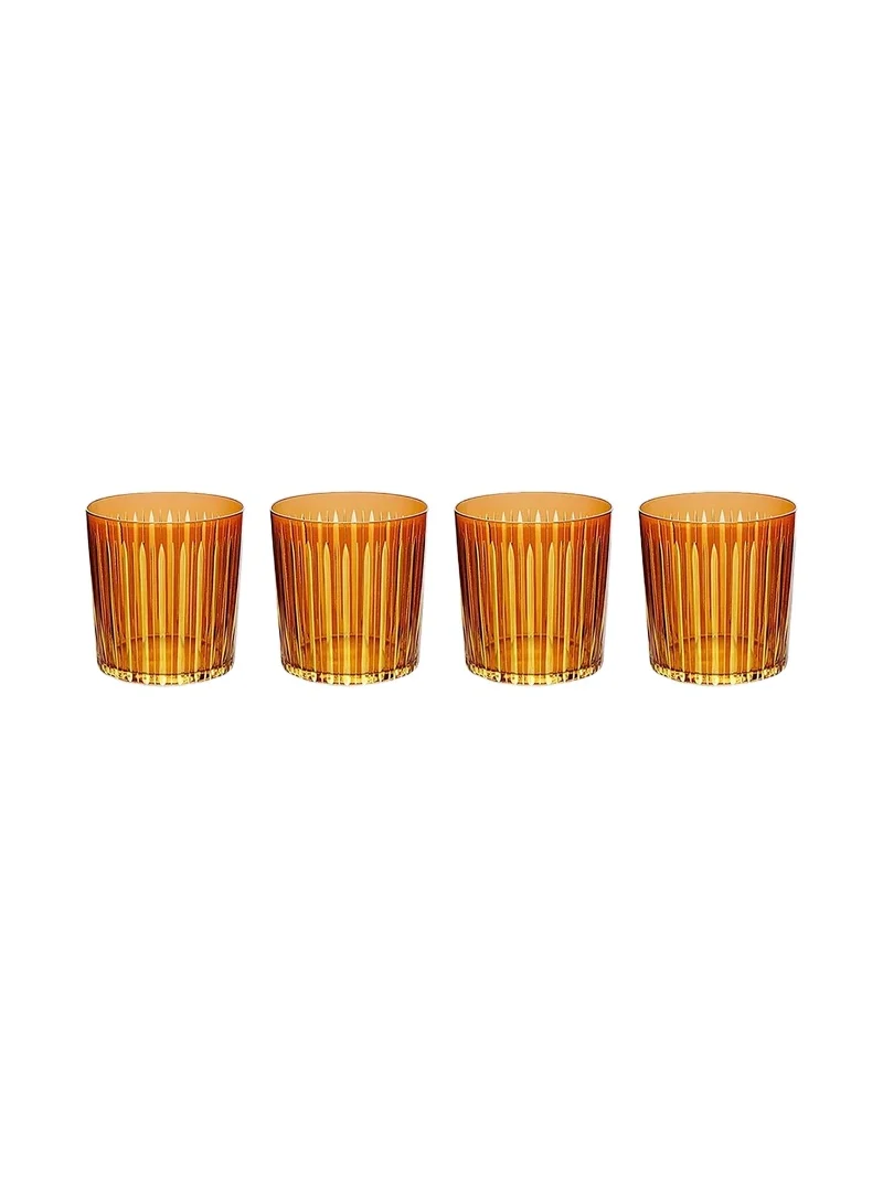 L'Objet Prism 4-Piece Double Old-Fashioned Glass Set
