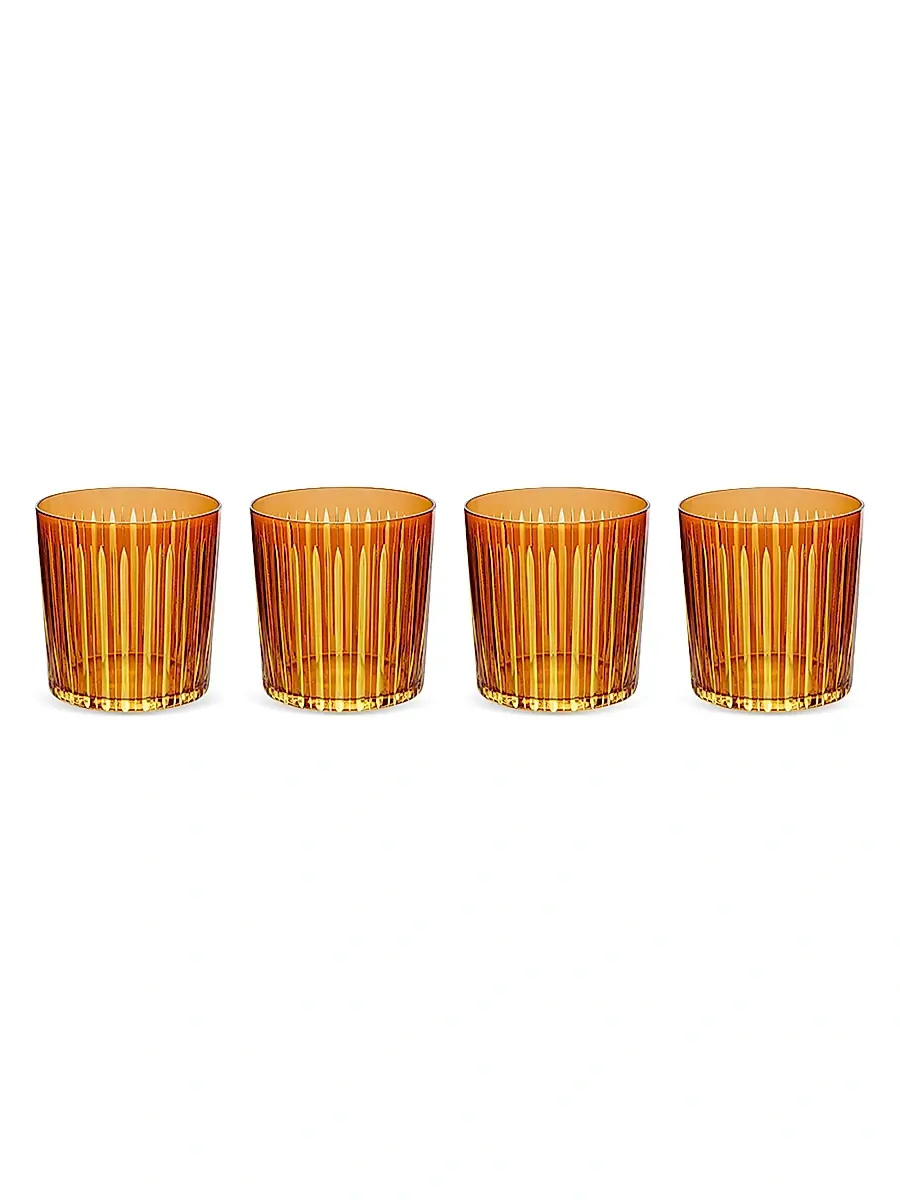 L'Objet Prism 4-Piece Double Old-Fashioned Glass Set